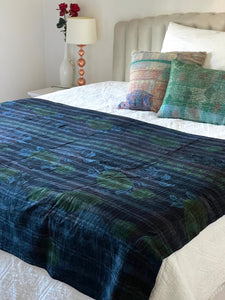 Indigo Kantha Quilt