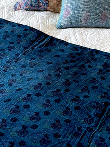 Indigo Kantha Quilt