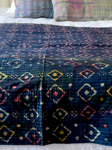 Indigo Kantha quilt