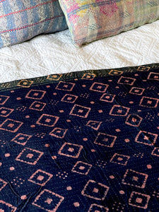 Indigo Kantha quilt