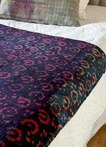 Indigo Kantha Quilt