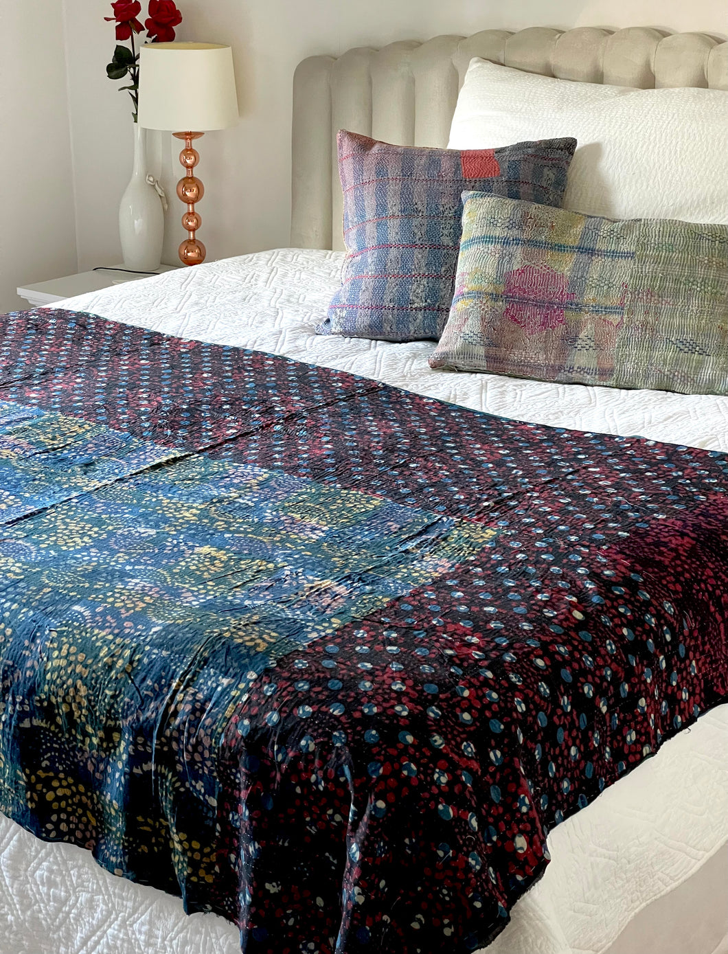 Indigo Kantha Quilt