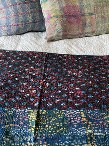 Indigo Kantha Quilt