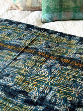 Load image into Gallery viewer, Indigo Kantha Quilt
