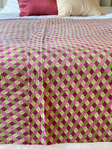 Vintage Sari kantha Quilt