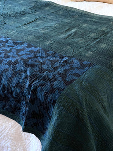 Indigo Kantha Quilt