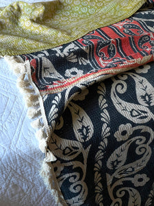 Vintage Sari Kantha Blanket