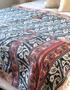 Vintage Sari Kantha Blanket