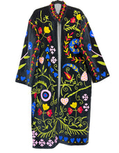Load image into Gallery viewer, Velvet Suzani Long Jacket
