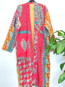 Vintage Kantha Kimono Robe