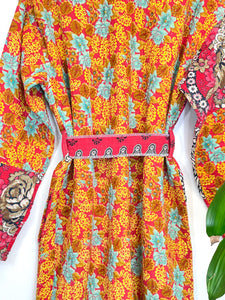 Vintage Kantha Kimono Robe