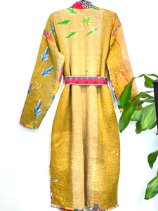 Vintage Kantha Kimono Robe