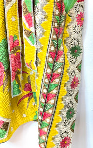 Vintage Kantha Kimono Robe