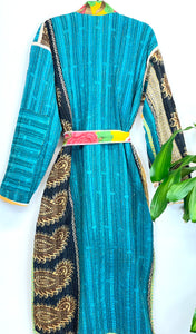 Vintage Kantha Kimono Robe