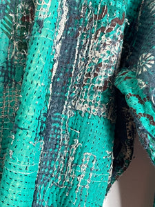 Vintage Kantha Kimono Robe