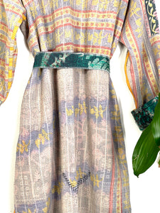 Vintage Kantha Kimono Robe