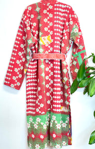 Vintage Kantha Kimono Robe