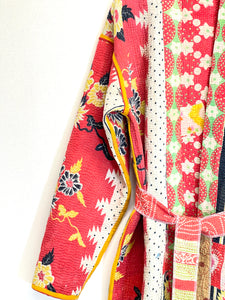 Vintage Kantha Kimono Robe