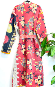 Vintage Kantha Kimono Robe