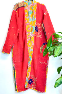 Vintage Kantha Kimono Robe