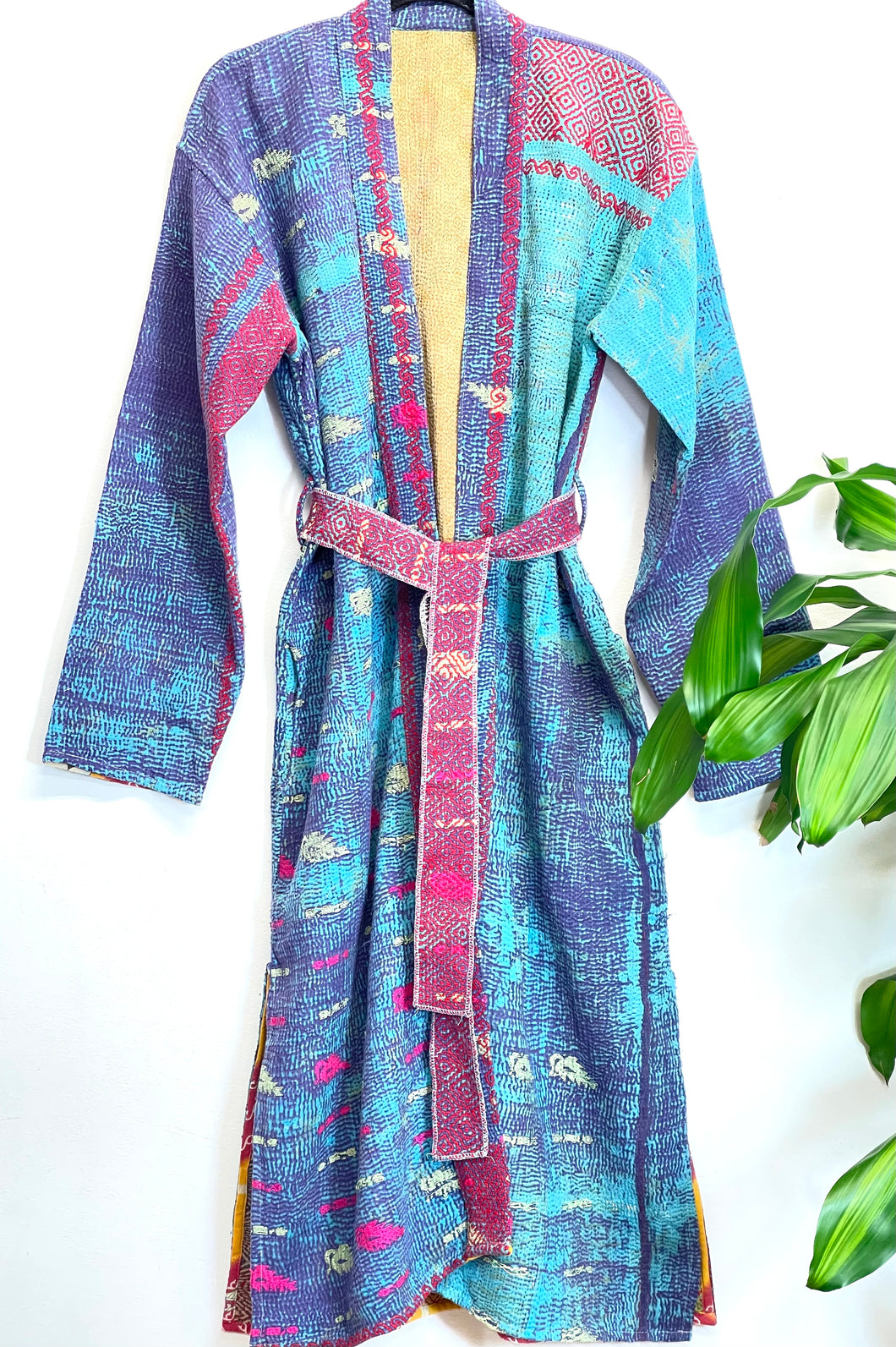 Vintage Sari Kimono Robe