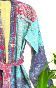 Vintage Sari Kimono Robe