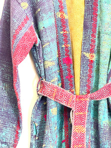 Vintage Sari Kimono Robe