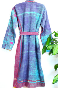 Vintage Sari Kimono Robe