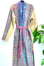 Load image into Gallery viewer, Vintage Sari Kimono Robe
