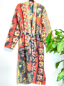 Vintage Kantha Kimono Robe