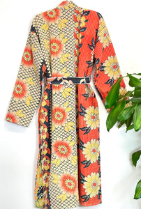 Vintage Kantha Kimono Robe