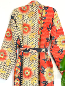 Vintage Kantha Kimono Robe