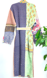 Vintage Kantha Kimono Robe