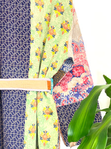 Vintage Kantha Kimono Robe