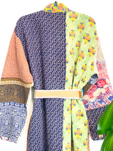 Vintage Kantha Kimono Robe