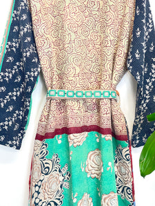 Vintage Kantha Kimono Robe