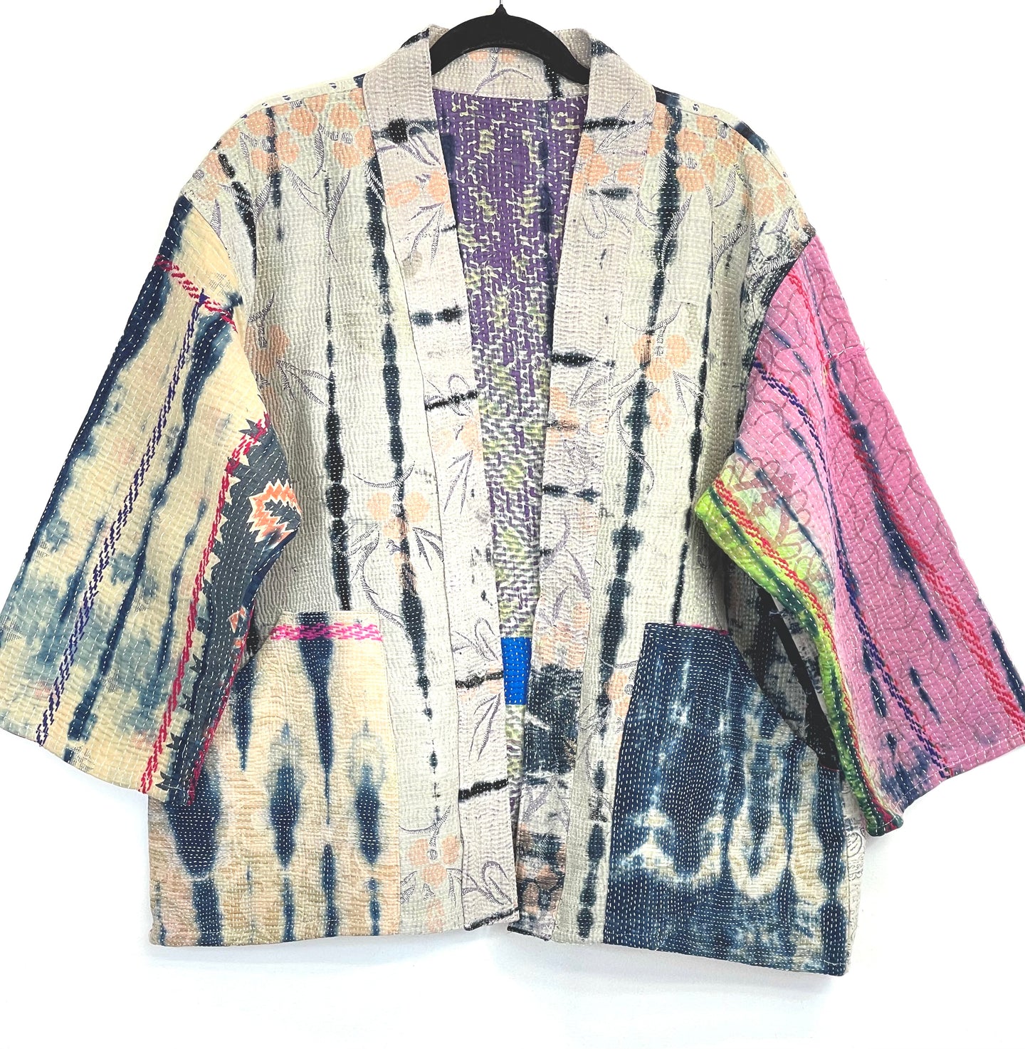 Vintage Kantha Tie dye Jacket