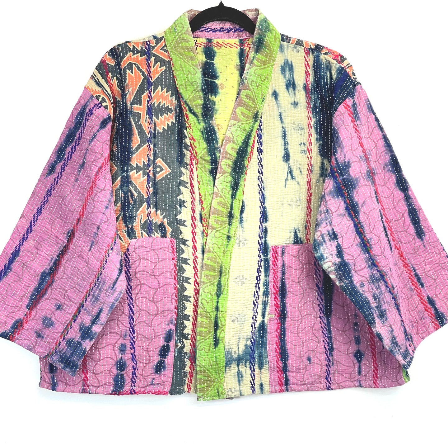 Vintage Kantha Tie Dye Jacket