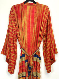 Vintage Sari Kimono Long