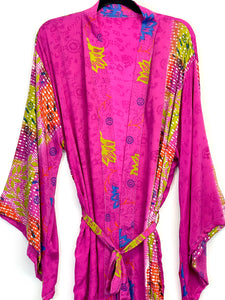 Vintage Sari Kimono Long