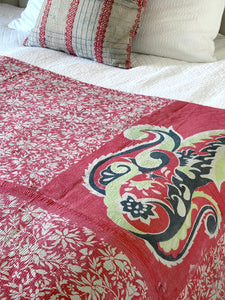 Vintage Sari kantha Quilt