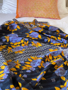 Vintage Sari kantha Quilt