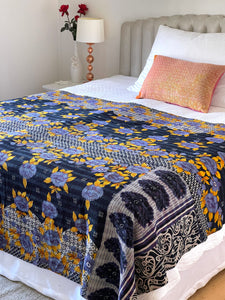 Vintage Sari kantha Quilt