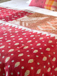 Vintage Sari kantha Quilt