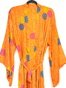 Vintage Sari Kimono Long
