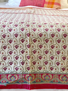 Vintage Sari kantha Quilt