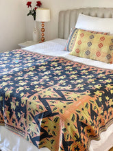 Load image into Gallery viewer, Vintage Sari Kantha Quilt
