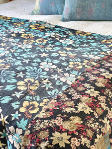 Vintage Sari kantha Quilt