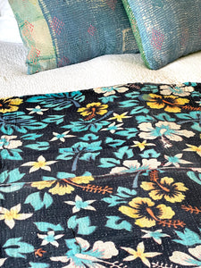 Vintage Sari kantha Quilt