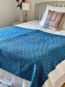 Vintage Sari Kantha Quilt